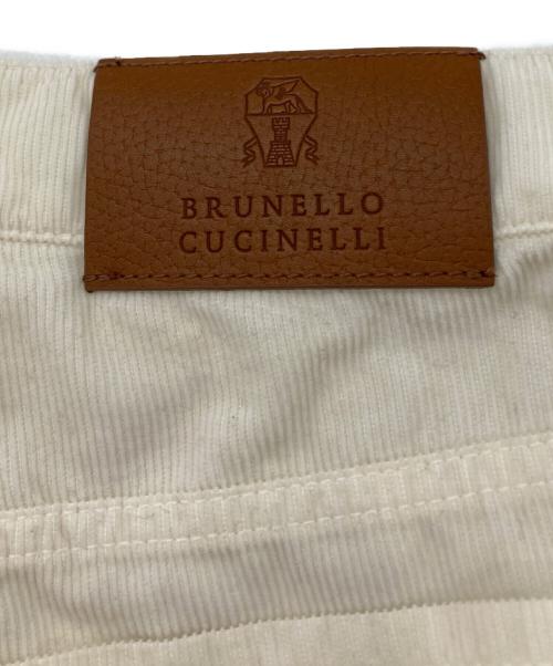 BRUNELLO CUCINELLI（ブルネロクチネリ）BRUNELLO CUCINELLI (ブルネロクチネリ) コーデュロイパンツ　01886120540 ホワイト サイズ:48の古着・服飾アイテム