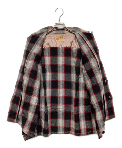 TOWN CRAFT（タウンクラフト）TOWN CRAFT (タウンクラフト) チェックシャツ レッド×ブラック サイズ:Lの古着・服飾アイテム