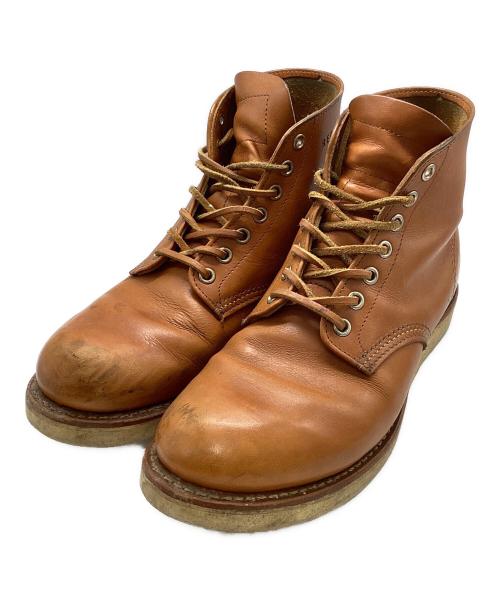 RED WING（レッドウィング）RED WING (レッドウィング) プレーントゥブーツ ブラウン サイズ:7 1/2の古着・服飾アイテム