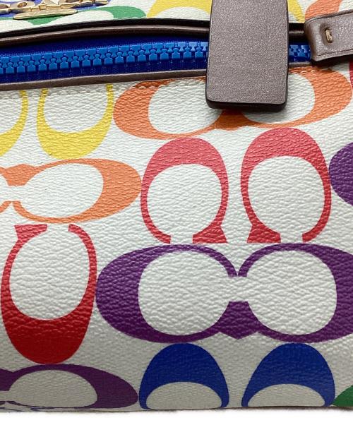 COACH（コーチ）COACH (コーチ) レインボー シグネチャー 2WAYバッグ マルチカラーの古着・服飾アイテム