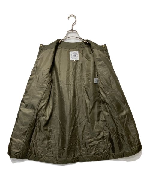 J.PRESS（ジェイプレス）J.PRESS (ジェイプレス) 高密度タフタ キルティング ロング コート オリーブ サイズ:P5の古着・服飾アイテム