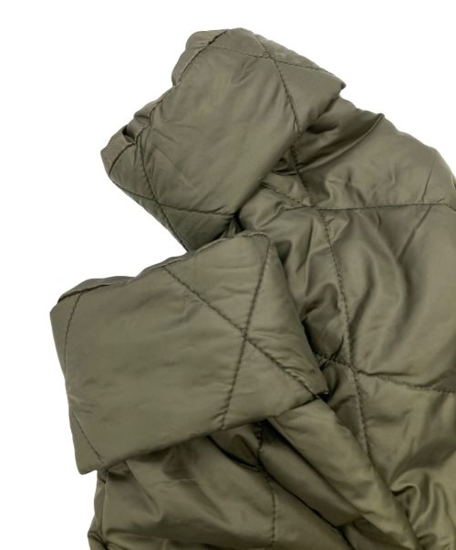 J.PRESS（ジェイプレス）J.PRESS (ジェイプレス) 高密度タフタ キルティング ロング コート オリーブ サイズ:P5の古着・服飾アイテム