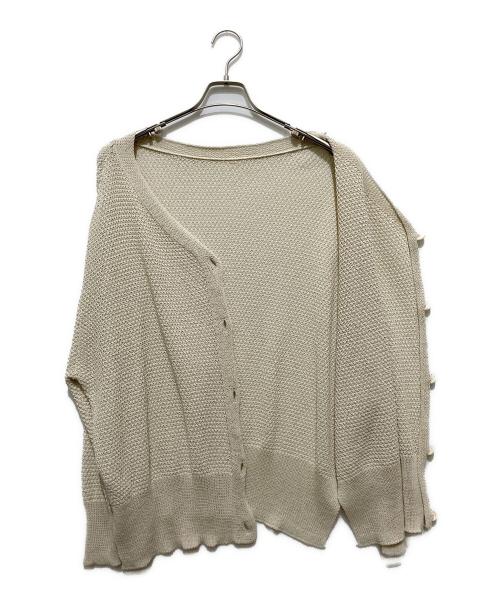 FRAMeWORK（フレームワーク）FRAMeWORK (フレームワーク) カノコ2WAY Back開きカーディガン ベージュ サイズ:Freeの古着・服飾アイテム