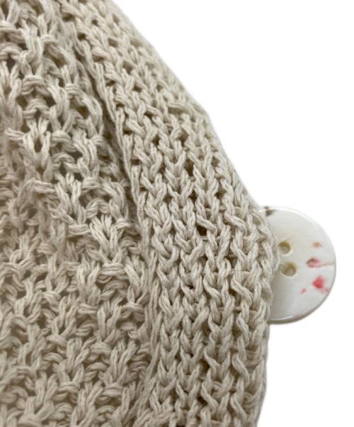 FRAMeWORK（フレームワーク）FRAMeWORK (フレームワーク) カノコ2WAY Back開きカーディガン ベージュ サイズ:Freeの古着・服飾アイテム