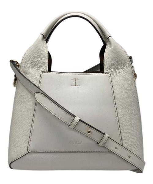 FURLA（フルラ）FURLA (フルラ) GILDA M TOTE バッグ / ２WAY BAG / ショルダーバッグ/ トートバッグ ホワイトの古着・服飾アイテム
