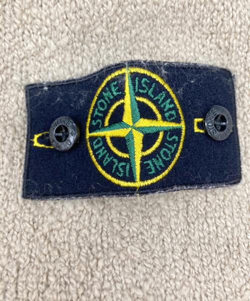 STONE ISLAND（ストーンアイランド）STONE ISLAND (ストーンアイランド) Teddy crewneck sweater クルーネックラグランニット ベージュ サイズ:Mの古着・服飾アイテム