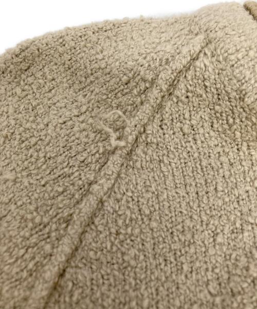 STONE ISLAND（ストーンアイランド）STONE ISLAND (ストーンアイランド) Teddy crewneck sweater クルーネックラグランニット ベージュ サイズ:Mの古着・服飾アイテム