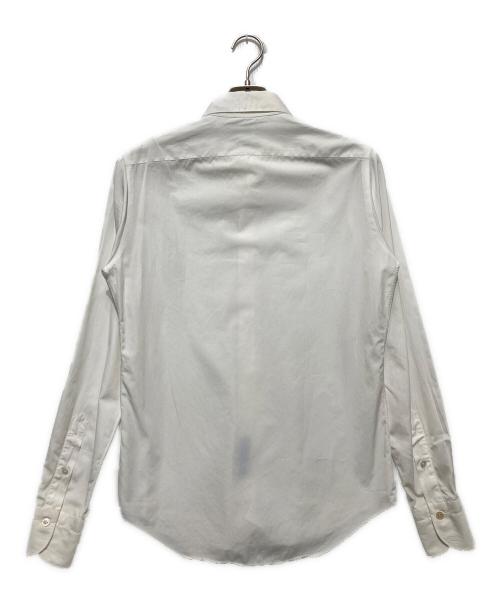 finamore（フィナモレ）finamore (フィナモレ) セミワイドカラーブロードシャツ/長袖シャツ ホワイト サイズ:15/38の古着・服飾アイテム