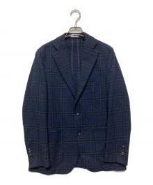SUIT SELECT（スーツセレクト）の古着「ウールブレンド2釦シングルジャケット」｜ネイビー