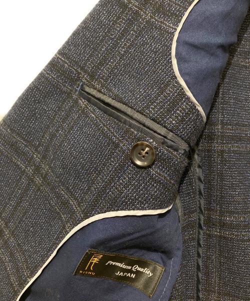 SUIT SELECT（スーツセレクト）SUIT SELECT (スーツセレクト) ウールブレンド2釦シングルジャケット ネイビー サイズ:A5の古着・服飾アイテム