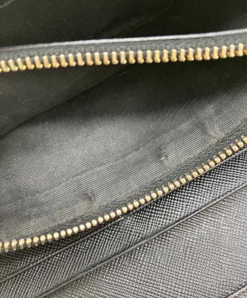 PRADA（プラダ）PRADA (プラダ) リボン付サフィアーノ長財布 ブラックの古着・服飾アイテム