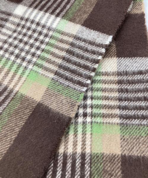 JOHNSTONS（ジョンストンズ）JOHNSTONS (ジョンストンズ) カシミヤウールストール ブラウン サイズ:実寸サイズをご参照ください。の古着・服飾アイテム