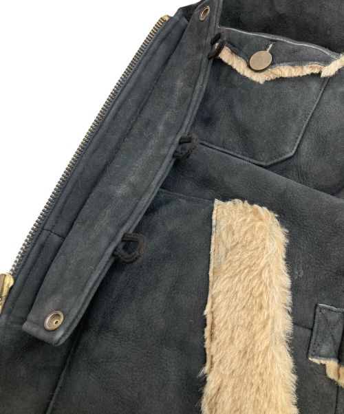 blackmeans（ブラックミーンズ）blackmeans (ブラックミーンズ) ムートンジャケット ブラック サイズ:Ｍの古着・服飾アイテム