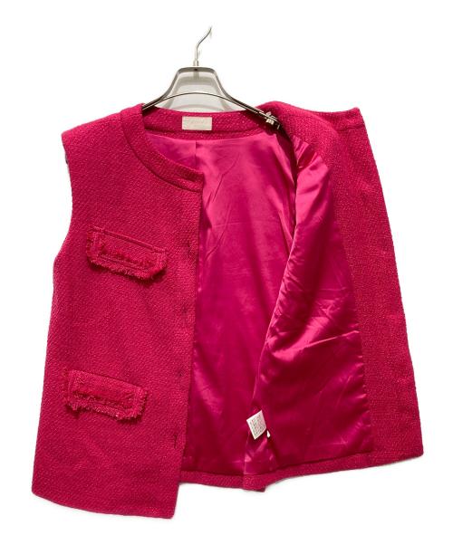 eimy istoire（エイミーイストワール）eimy istoire (エイミーイストワール) ベスト ピンク サイズ:Fの古着・服飾アイテム