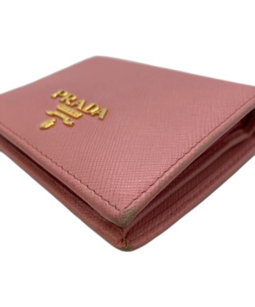 PRADA（プラダ）PRADA (プラダ) 2つ折り財布 ピンクの古着・服飾アイテム