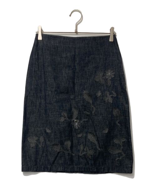 FENDI JEANS（フェンディ ジーンズ）FENDI JEANS (フェンディ ジーンズ) デニムビスチェ+スカートセットアップ インディゴ サイズ:38の古着・服飾アイテム