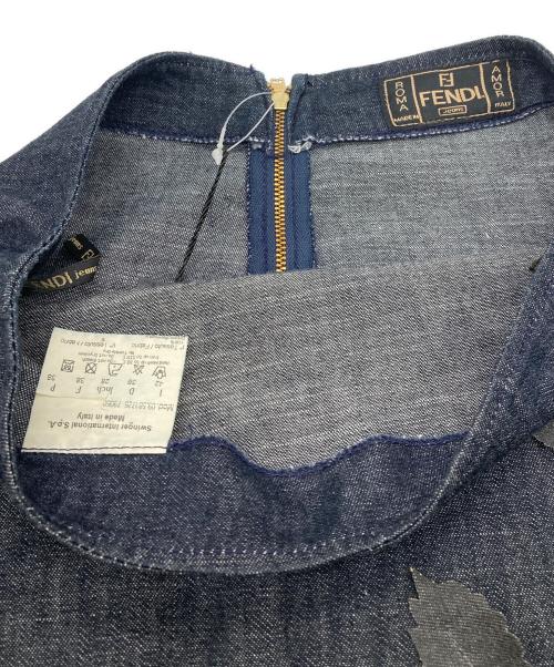 FENDI JEANS（フェンディ ジーンズ）FENDI JEANS (フェンディ ジーンズ) デニムビスチェ+スカートセットアップ インディゴ サイズ:38の古着・服飾アイテム