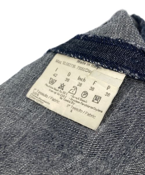 FENDI JEANS（フェンディ ジーンズ）FENDI JEANS (フェンディ ジーンズ) デニムビスチェ+スカートセットアップ インディゴ サイズ:38の古着・服飾アイテム