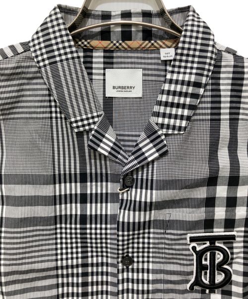 BURBERRY（バーバリー）BURBERRY (バーバリー) ノヴァチェックオープンカラーシャツ グレー サイズ:14(152～157cm)の古着・服飾アイテム