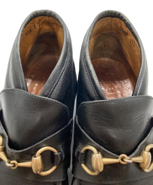 GUCCI（グッチ）GUCCI (グッチ) ホースビットチャッカーブーツ ブラック サイズ:40 1/2の古着・服飾アイテム