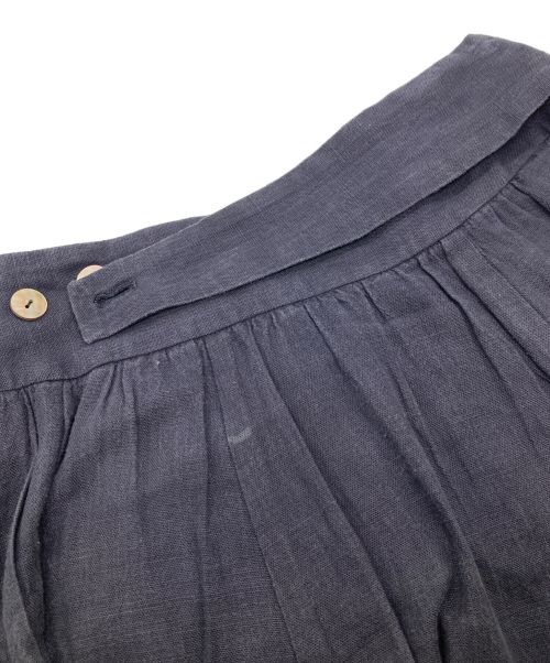 Pal'las Palace（パラスパレス）Pal'las Palace (パラスパレス) コットンフレアスカート ネイビー サイズ:Fの古着・服飾アイテム