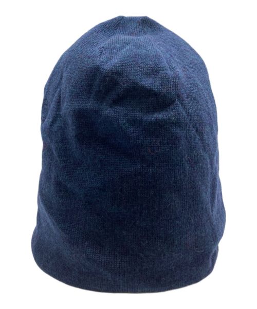 FENDI（フェンディ）FENDI (フェンディ) フォックスファーアイニットキャップ ネイビーの古着・服飾アイテム