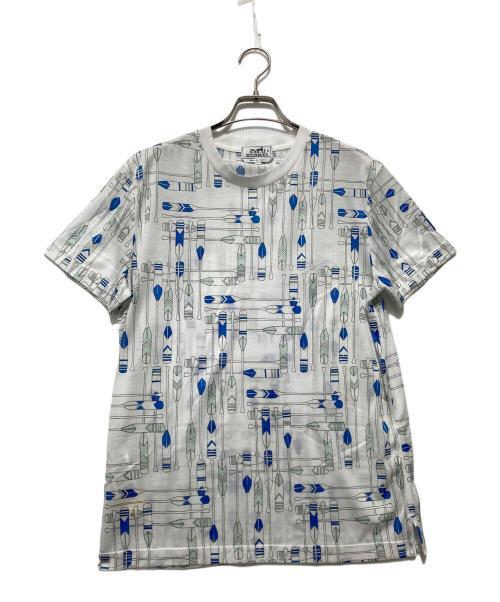 HERMES（エルメス）HERMES (エルメス) オールパターンS/Sカットソー ホワイト サイズ:Sの古着・服飾アイテム