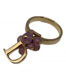 Christian Dior（クリスチャン ディオール）の古着「チャームリング」｜ゴールド×ピンク