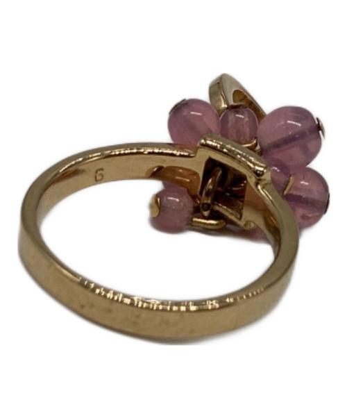 Christian Dior（クリスチャン ディオール）Christian Dior (クリスチャン ディオール) チャームリング ゴールド×ピンク サイズ:6の古着・服飾アイテム