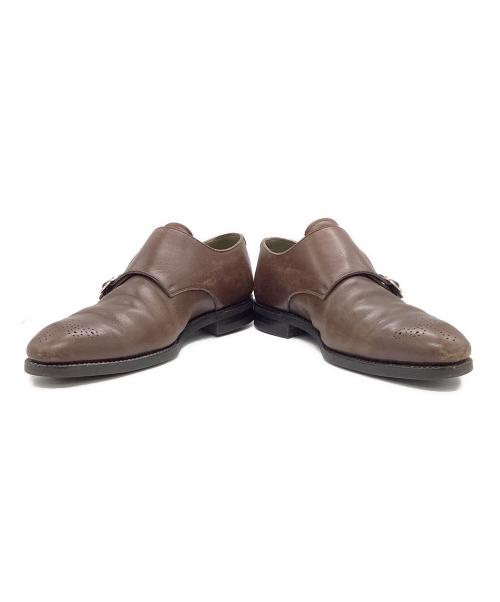 三陽山長（サンヨウヤマチョウ）三陽山長 (サンヨウヤマチョウ) ダブルモンクストラップシューズ ブラウン サイズ:7の古着・服飾アイテム
