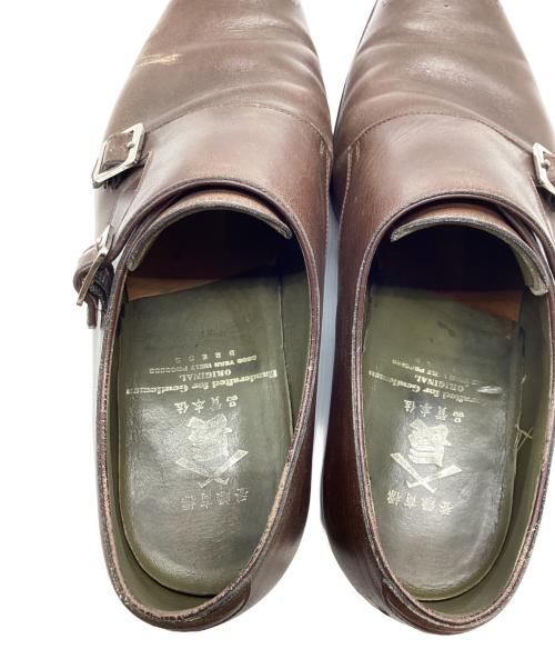 三陽山長（サンヨウヤマチョウ）三陽山長 (サンヨウヤマチョウ) ダブルモンクストラップシューズ ブラウン サイズ:7の古着・服飾アイテム