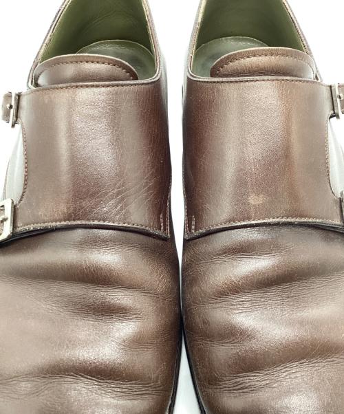 三陽山長（サンヨウヤマチョウ）三陽山長 (サンヨウヤマチョウ) ダブルモンクストラップシューズ ブラウン サイズ:7の古着・服飾アイテム