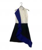 MSGMエムエスジーエム）の古着「ノースリーブフリルワンピース」｜ホワイト×ブルー