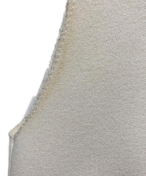 MSGM（エムエスジーエム）MSGM (エムエスジーエム) ノースリーブフリルワンピース ホワイト×ブルー サイズ:38の古着・服飾アイテム