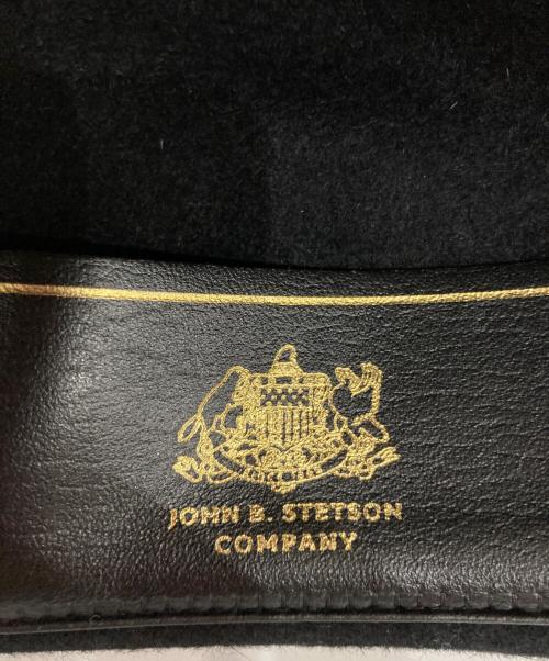 STETSON（ステットソン）STETSON (ステットソン) VELVET HONGBURG ベルベット ホンブルグ　ウール ハット ブラックの古着・服飾アイテム