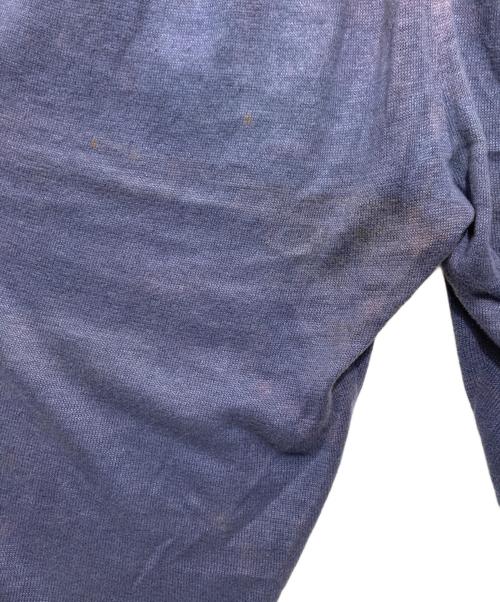ISSEY MIYAKE（イッセイミヤケ）ISSEY MIYAKE (イッセイミヤケ) リネンノースリーブニットセットアップアップ パンツセット ブルー サイズ:表記なしの古着・服飾アイテム