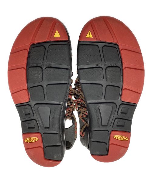 KEEN（キーン）KEEN (キーン) UNEEK STRIPES サンダル レッド サイズ:31cmの古着・服飾アイテム