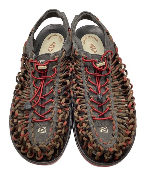 KEEN（キーン）KEEN (キーン) UNEEK STRIPES サンダル レッド サイズ:31cmの古着・服飾アイテム