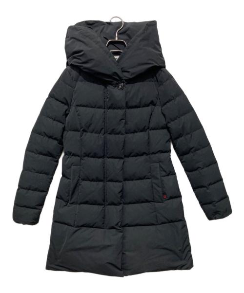 WOOLRICH（ウールリッチ）WOOLRICH (ウールリッチ) UNITED ARROWS (ユナイテッドアローズ) 別注 PUFFY PRESCOTT フーディダウン ダウンコート ブラック サイズ:XSの古着・服飾アイテム