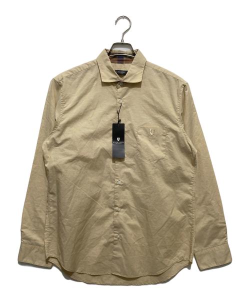 BLACK LABEL CRESTBRIDGE（ブラックレーベル クレストブリッジ）BLACK LABEL CRESTBRIDGE (ブラックレーベル クレストブリッジ) リネン混シャツ クリーム サイズ:Lの古着・服飾アイテム