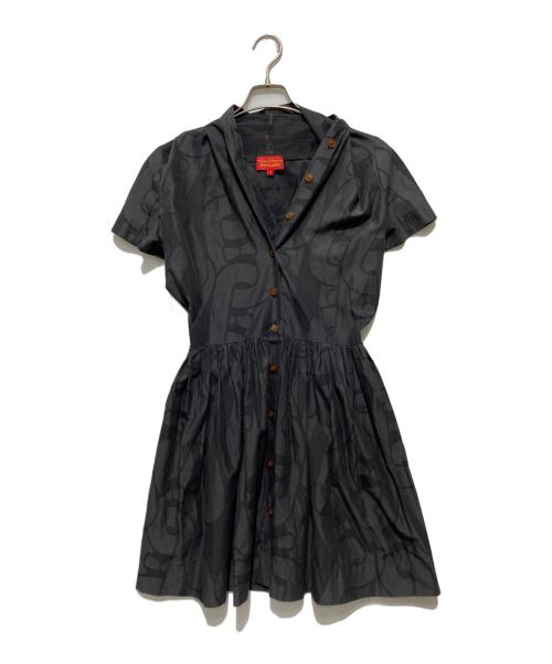 Vivienne Westwood RED LABEL（ヴィヴィアンウエストウッドレッドレーベル）Vivienne Westwood RED LABEL (ヴィヴィアンウエストウッドレッドレーベル) シャツワンピース グレー サイズ:2の古着・服飾アイテム