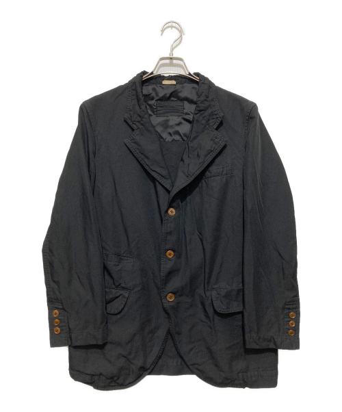 COMME des GARCONS HOMME DEUX（コムデギャルソン オム ドゥ）COMME des GARCONS HOMME DEUX (コムデギャルソン オム ドゥ) ポリ縮絨テーラードジャケット ブラック サイズ:Mの古着・服飾アイテム
