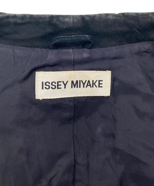 ISSEY MIYAKE（イッセイミヤケ）ISSEY MIYAKE (イッセイミヤケ) 90’sレザーコート ブラック サイズ:Lの古着・服飾アイテム