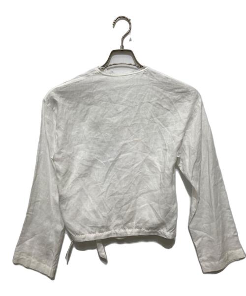 Plage（プラージュ）Plage (プラージュ) Linen カシュクール lace Blouse / リネン カシュクール レース ブラウス ホワイト サイズ:FREEの古着・服飾アイテム