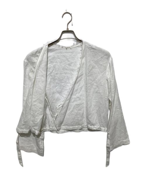Plage（プラージュ）Plage (プラージュ) Linen カシュクール lace Blouse / リネン カシュクール レース ブラウス ホワイト サイズ:FREEの古着・服飾アイテム