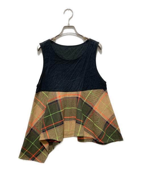 ENFOLD（エンフォルド）ENFOLD (エンフォルド) レイヤードニット ネイビー サイズ:38の古着・服飾アイテム