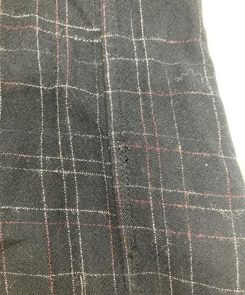 Saint Laurent Paris（サンローランパリ）Saint Laurent Paris (サンローランパリ) レーヨンチェックシャツ ネイビー サイズ:37の古着・服飾アイテム