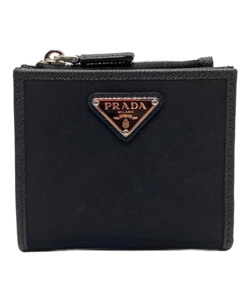 PRADA（プラダ）PRADA (プラダ) Re-Nylon Small Wallet / リナイロンスモールウォレット ブラックの古着・服飾アイテム