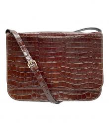 SPORT MAX（スポーツマックス）の古着「GEOクロコ エンベロップ レザー バッグ」｜ブラウン