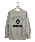 Champion REVERSE WEAVEチャンピオン リバース ウィーブ）の古着「90’s LOS ANGELES RAIDERS リバースウィーブスウェット」｜グレー